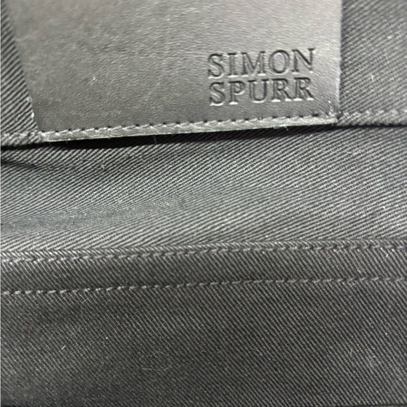 Simon Spurr Slim Pant Black Denim RAW Size 35 X 30 NEW - Picture 4 of 6